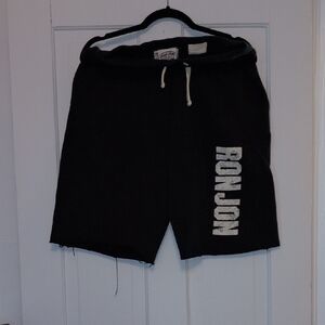 Ron Jon Black and White Logo Shorts